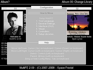 The configuration menu for MultiFE